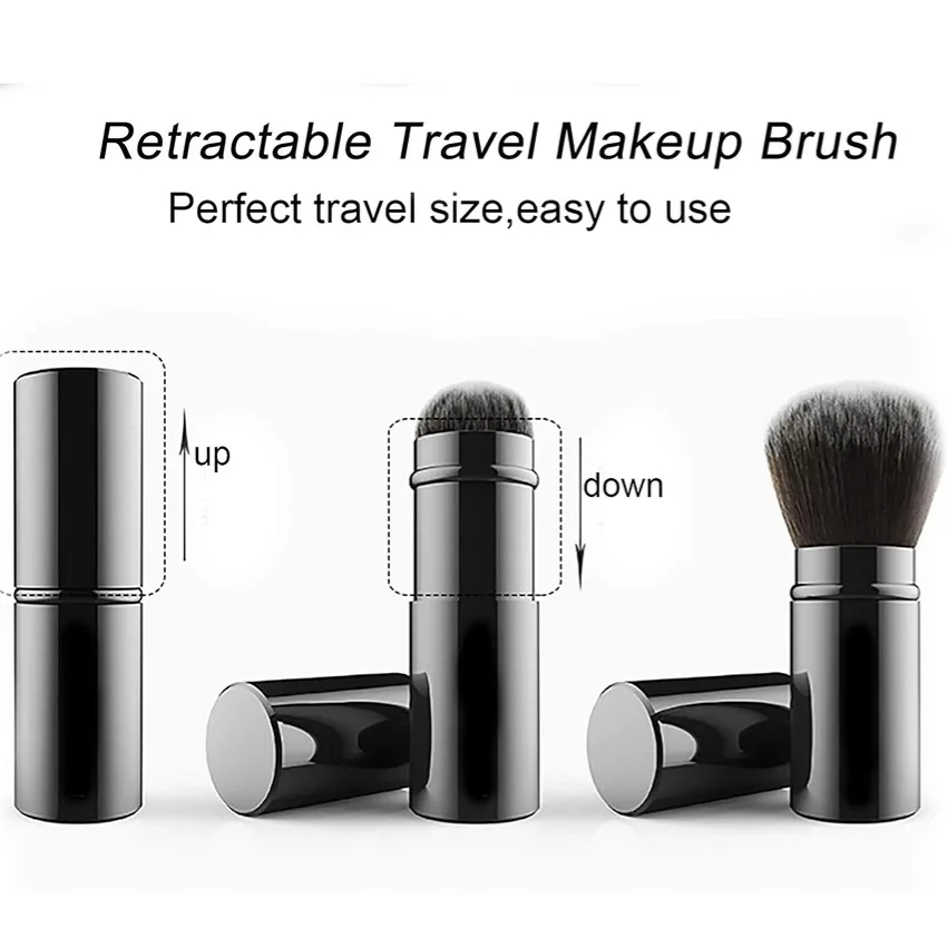 OEM Stretchable Natural Dongguan Makeup Brush Soft Fan ABS/Acrylonitrile Butadiene Styrene Cosmetic Beauty Brushes For Facial