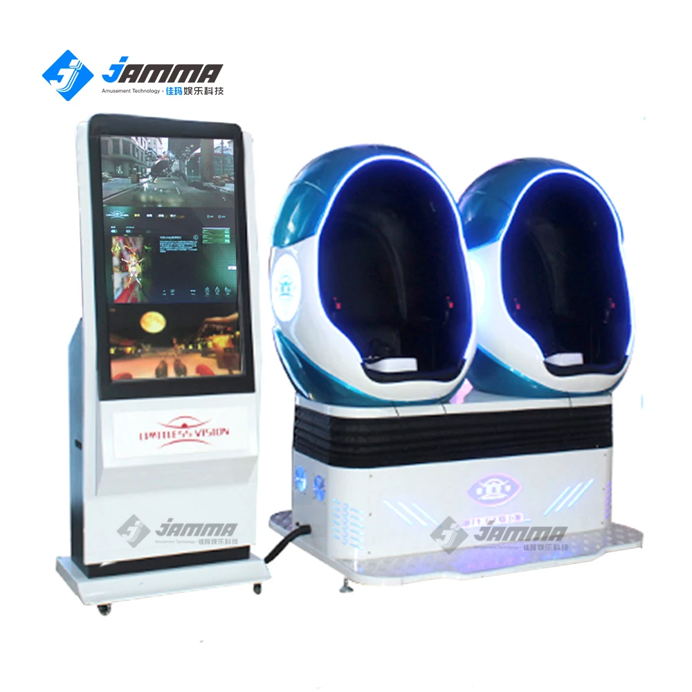 Thrilling Fairground Rides for Sale Virtual Reality Simulation Rides 9d Vr Egg Chair Game Machine