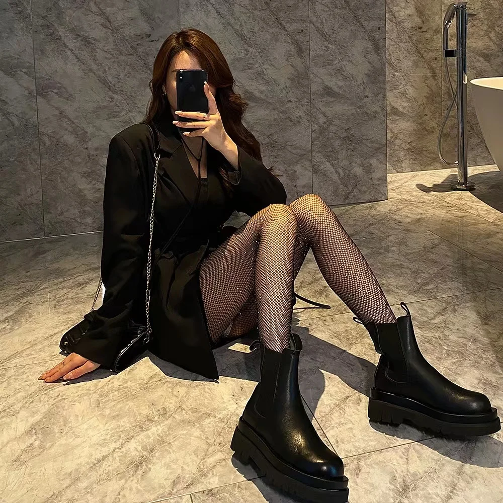 Female Slim Rhinestone Mesh Nylon Stockings Pantyhose Fishnet Diamond Pantyhose Tights Feminine Fashion Shiny Stockings