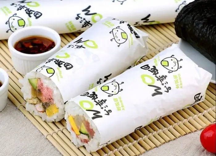 
Biodegradable Waterproof Vellum A4 Hard Printed Butter Wax Food Wrapping Paper Roll 