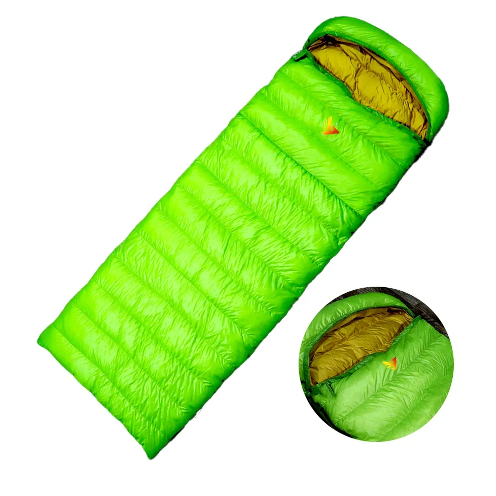 Envelope Sleeping Bag Duck Down  Camping Winter 800g Fill Splicing Double Sleeping Bag used in Cold Weather