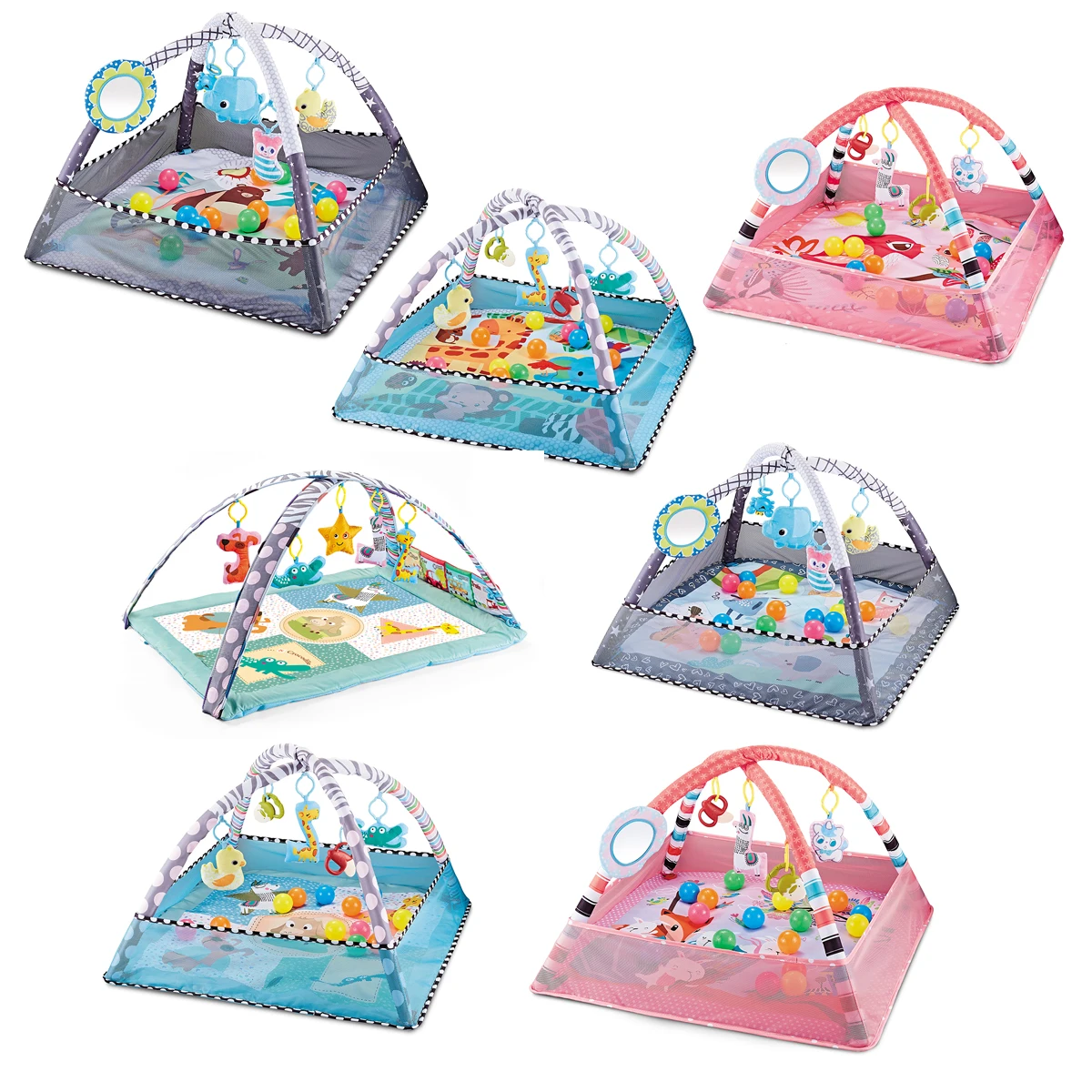 Baby Plat Mat with Ocean Ball Baby GYM Play Toy Baby Activity Toy Play Mat for Kids