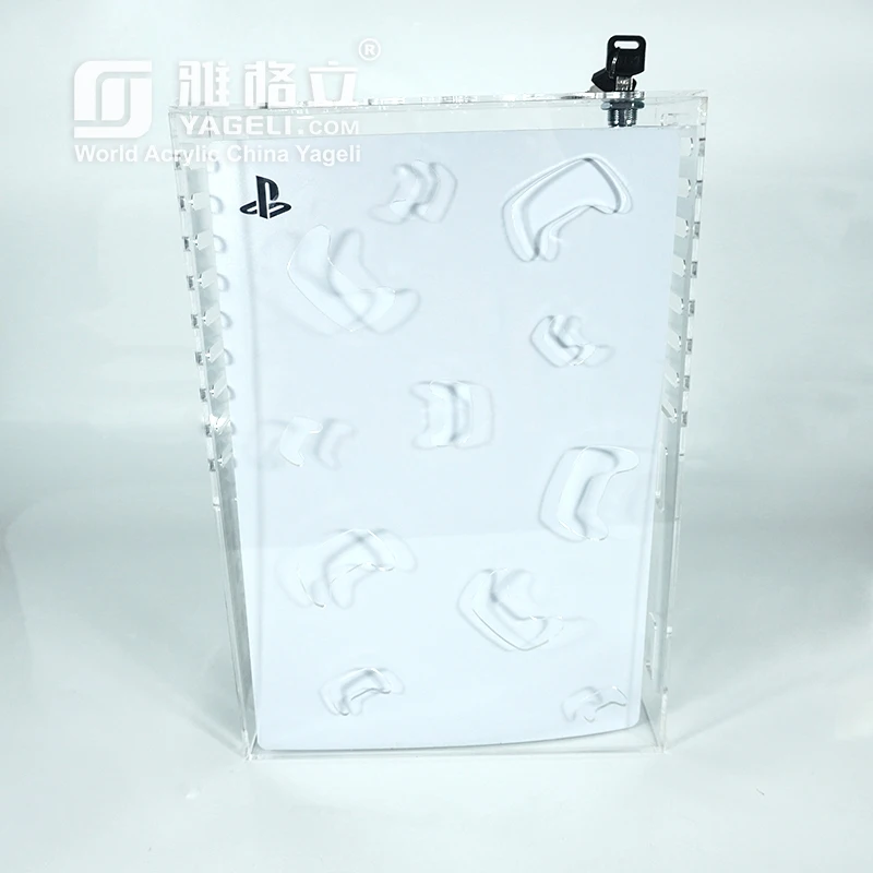 Новая акриловая игровая консоль PlayStation 4 Pro с замком