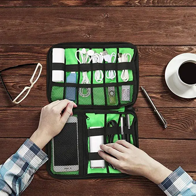 Travel Organizer Small Gadgets Storage Bag USB Cable Charger Mobile Phone