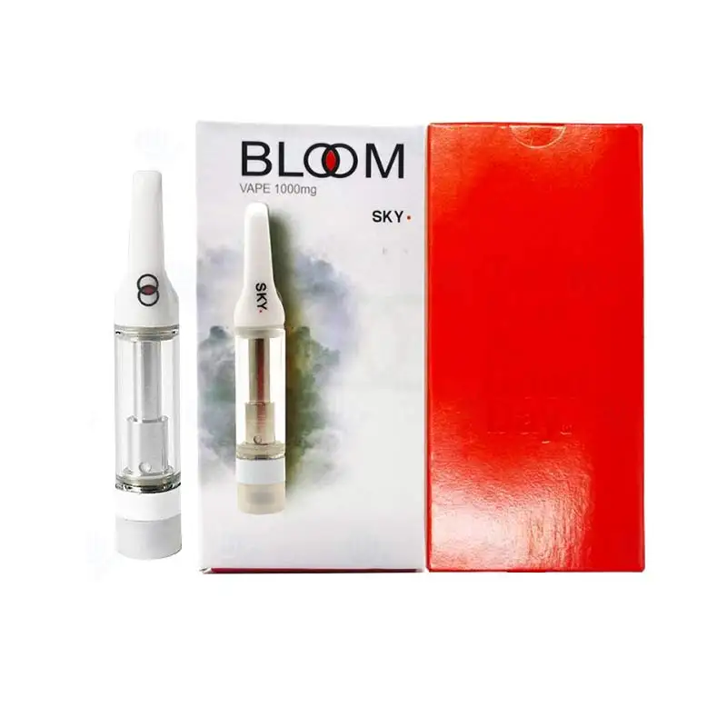 Герметичный пустой картридж для испарителя Bloom 0,8 мл 1,0 мл OEM, керамическая катушка, пустой картридж