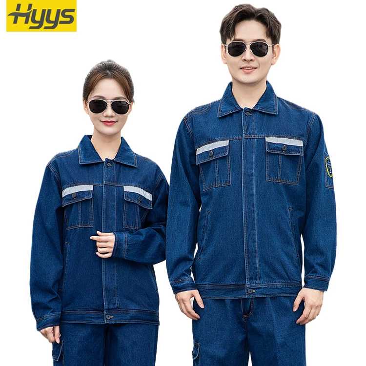 Высококачественный антистатический костюм, рабочая одежда, джинсовый комбинезон индивидуального размера, функциональная Толстая Защитная форма