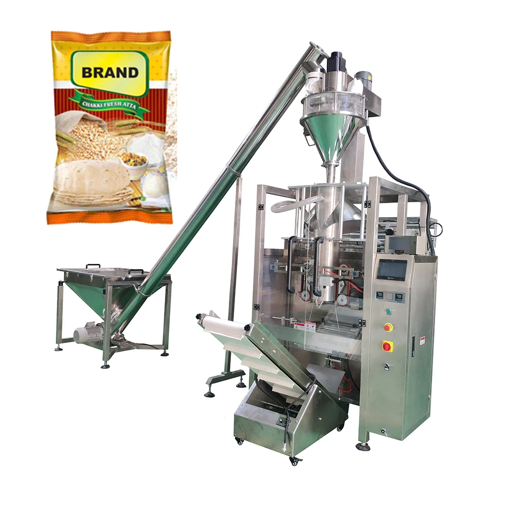 Packing Machine for fast receiving powder with 4 side seals, 5 kg