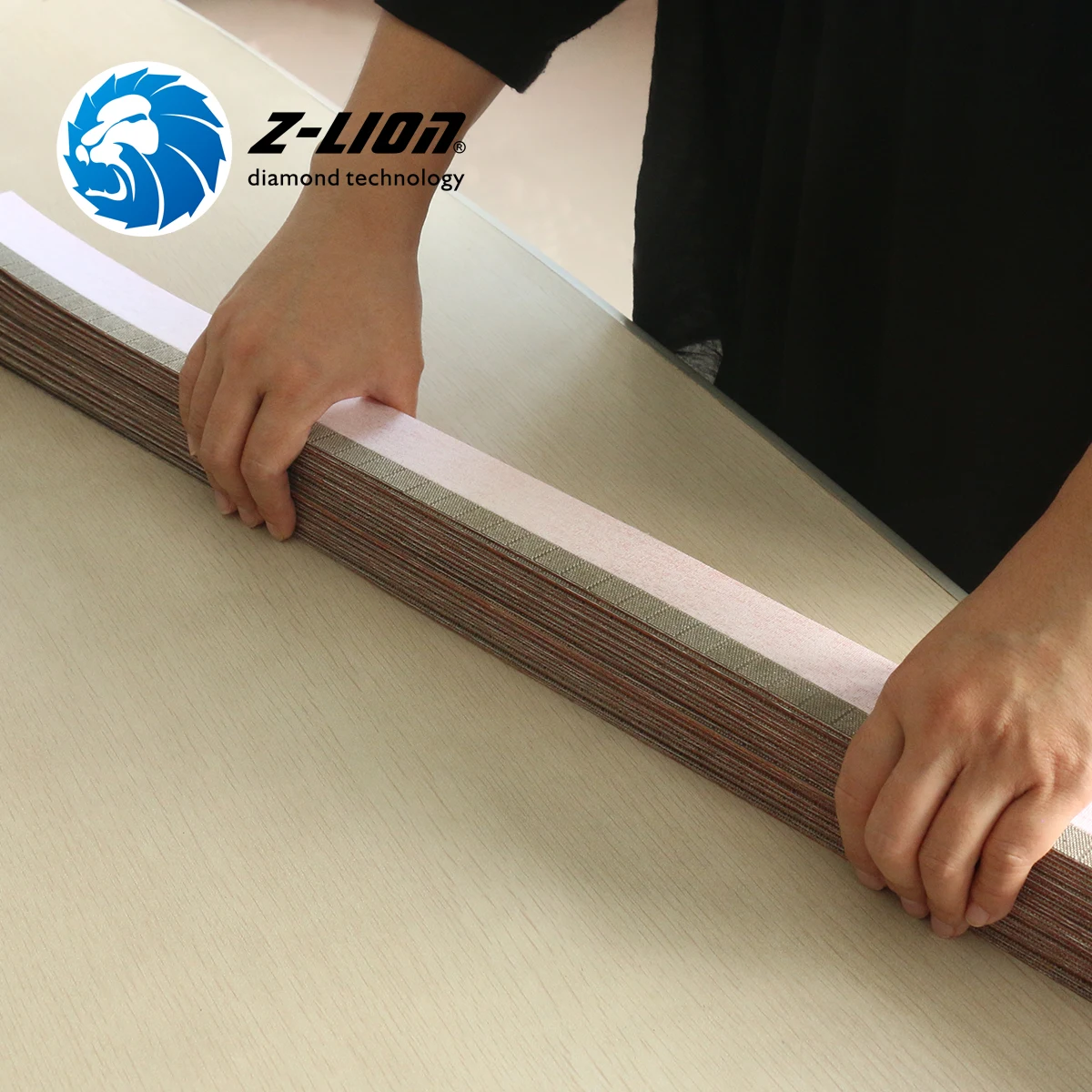 Z Lion Electroplated Diamond Tools Abrasive Sanding Belt for Thermal Spraying Materials