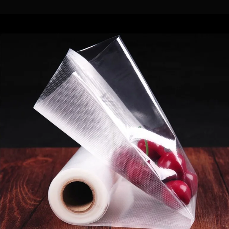 Factory direct sale Transparent plastic bag for food biodegradable vacuum sealer bags rolls vacuum storage packaging