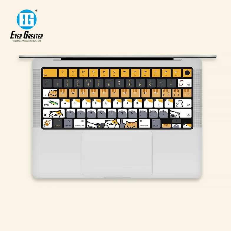 Personalized Custom Laptop Accessories Desktop Keyboard Waterproof Dustproof Protection Letter Keyboard Stickers