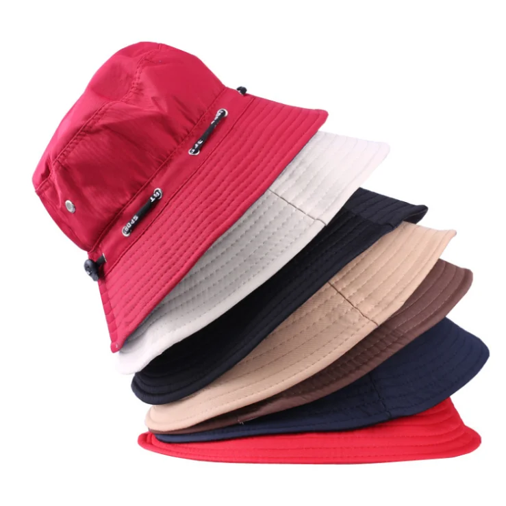 
Cheap custom Sun hat outdoor cap finishing plain bucket hat/cap 