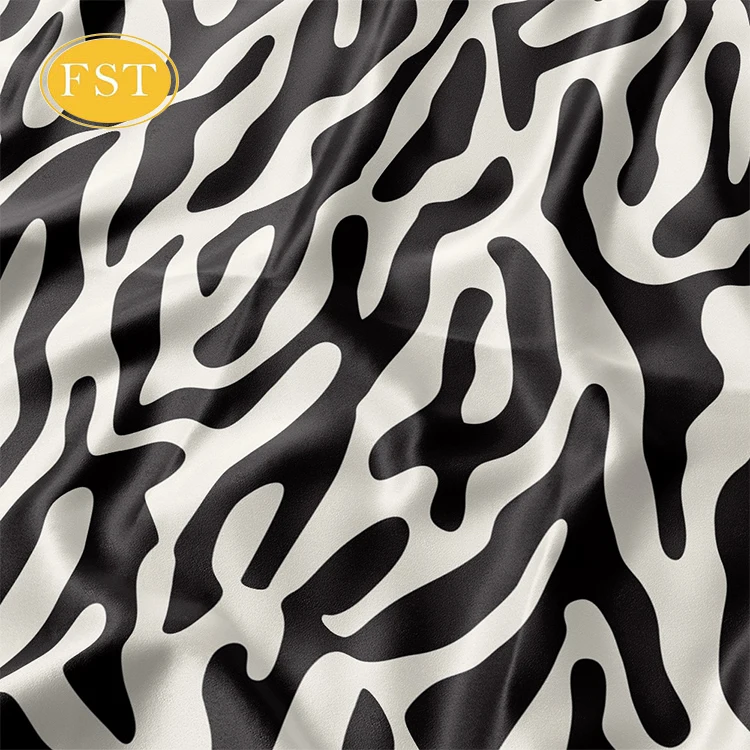 Wholesale Luxury Leopard Print Silk Fabric Custom Pattern 16 19 22 Mm 100% Mulberry Silk Print Fabric Oem Printed Silk Fabric