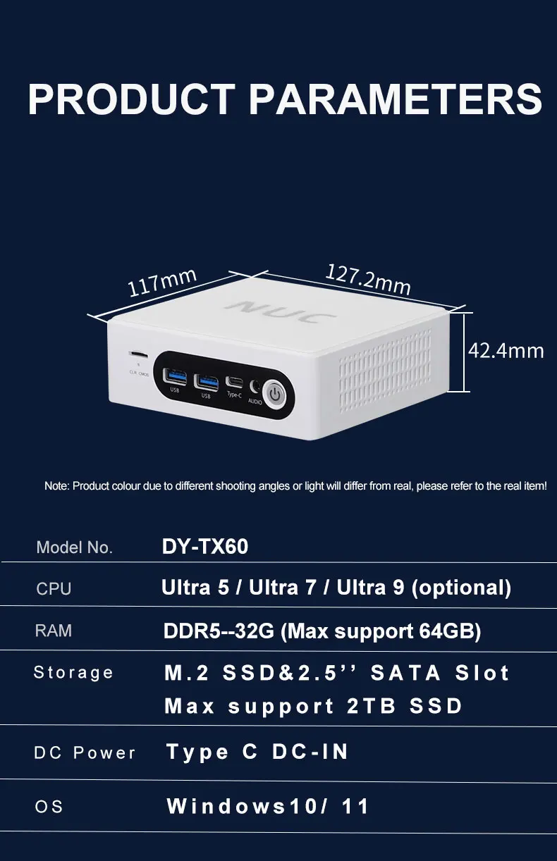 INYUDA NUC компьютер I5/I7 12-й мини-ПК 16 ГБ DDR4 128 г/256 ГБ/512 SSD поддержка 4k WIFI Type-c зарядное устройство для игр офис бизнес