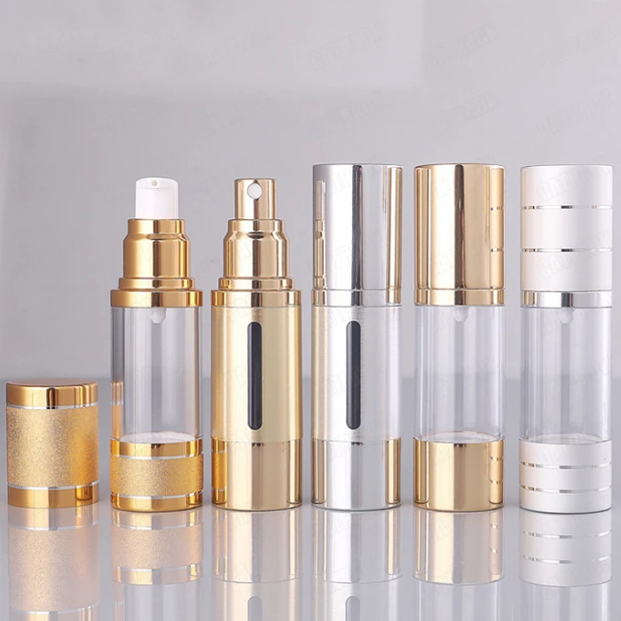 15ml 30ml 50ml  Empty Vacuum Cosmetic Packaging Container Air Lotion Pump Airless Bottle And Spray Airless Bottle