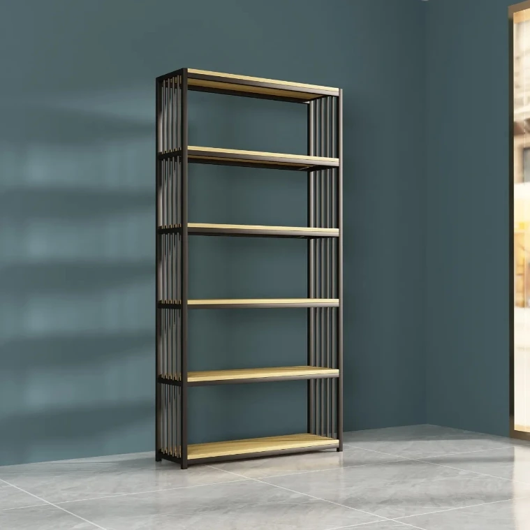 Best Selling Book Display Racks Stainless Steel Bookshelf Living Room Shelves Gold Bookcase