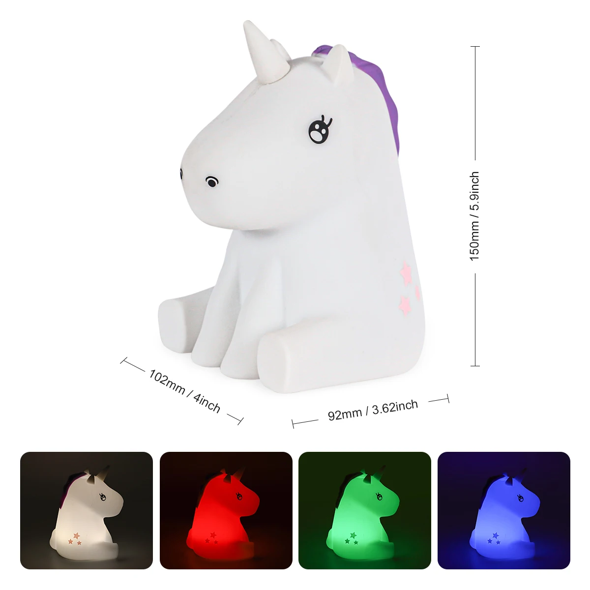 High Quality LED Color-Changing Mood Night Light Soft Toy for Bedroom Modern Design AAA Battery Powered Mini Size Hot Selling