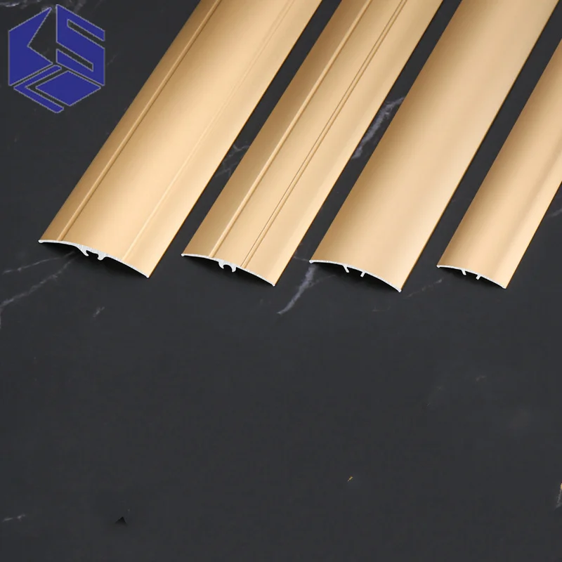 Aluminum alloy threshold fastener Wood floor edge strip Slope small drop transition strip step door joint closing strip