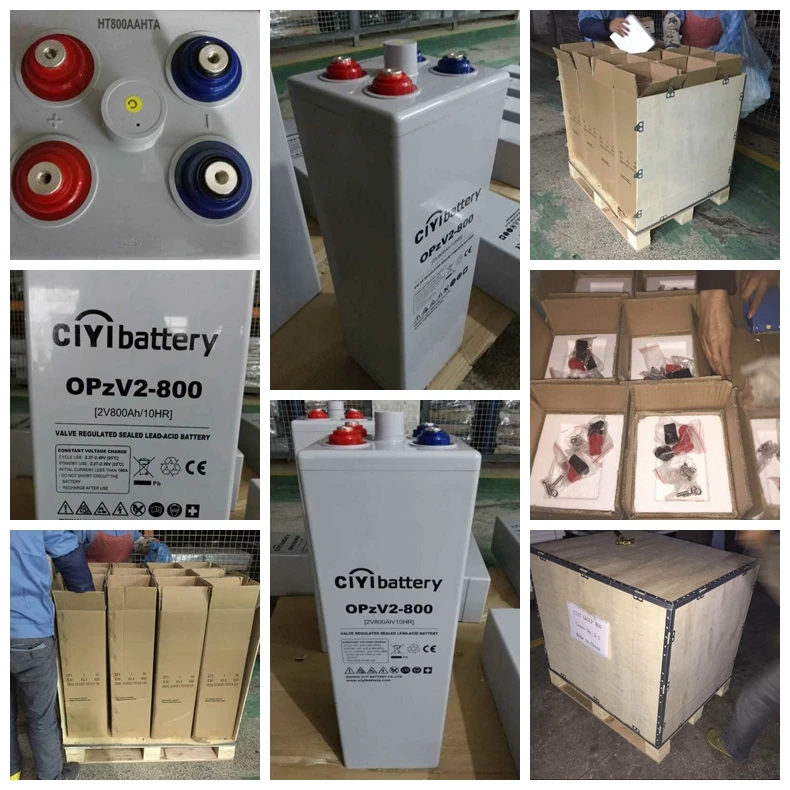 26 Years Max Life OPZV battery Tubular Lead Acid Battery 2V 800AH