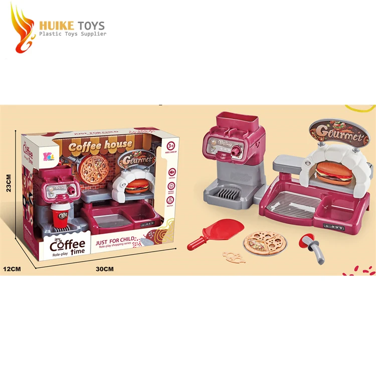 cheap price kitchen play set plastic juicer blender kettle coffee machine toy in 2021