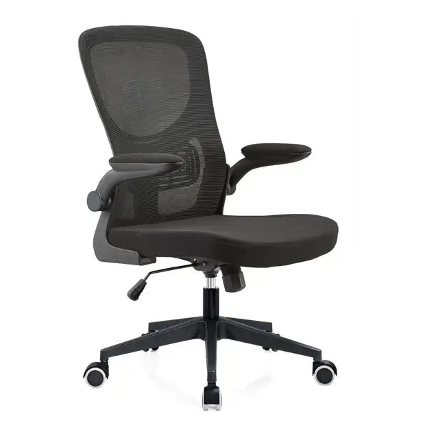 New design mesh back folding nylon armrest revolving office chair for home office