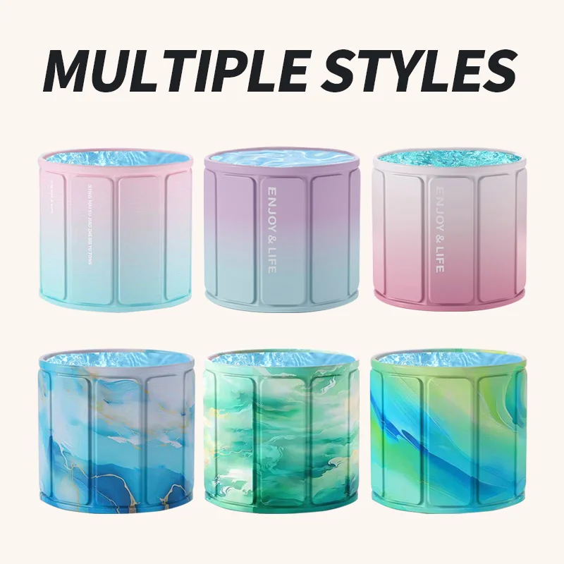 Foldable Bath Tub With Thickened PVC Environmental Material Long-term Temperature Lock Enjoy a Warm Bath