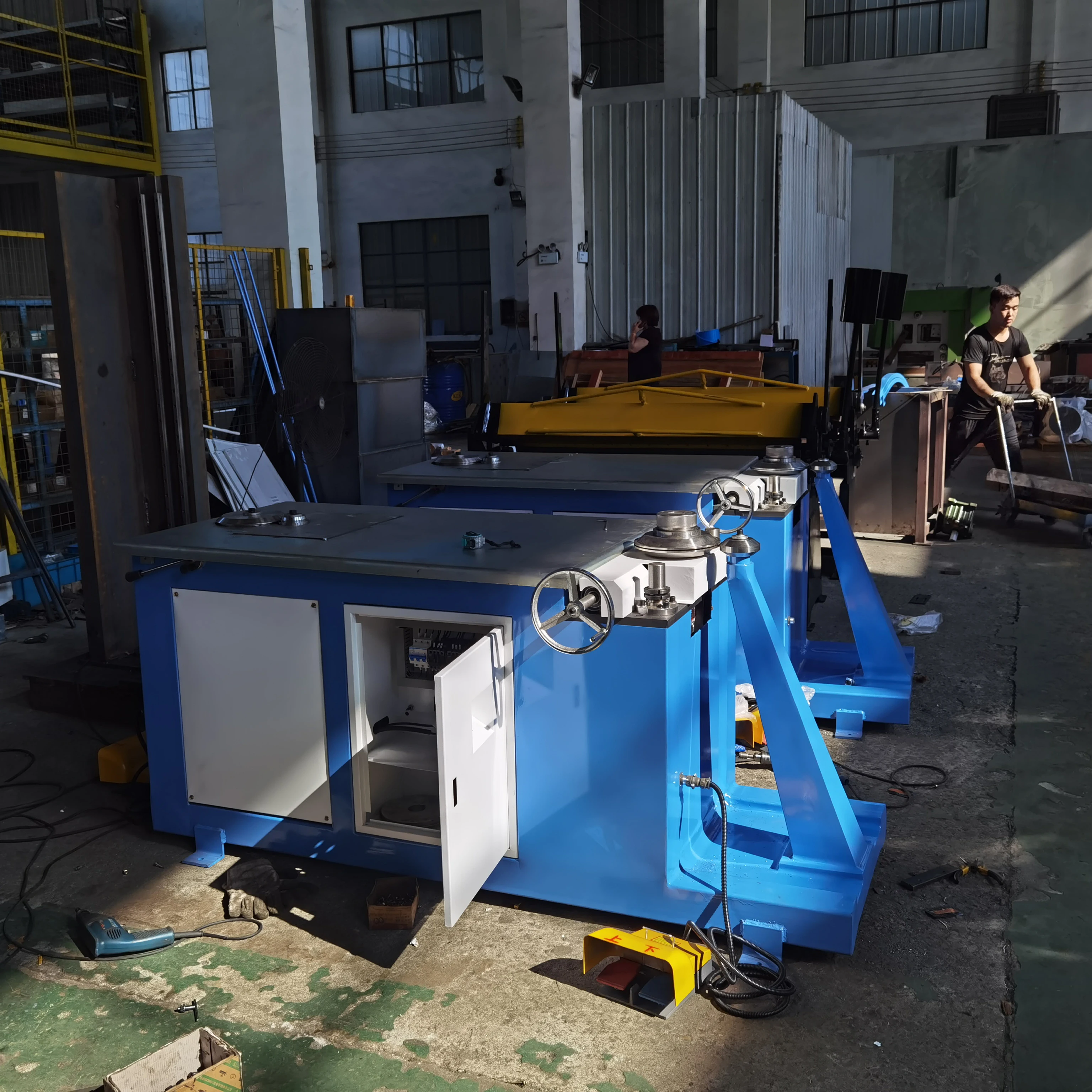 High-accuracy Electric Elbow making machine  hvac gorelocker for Duct