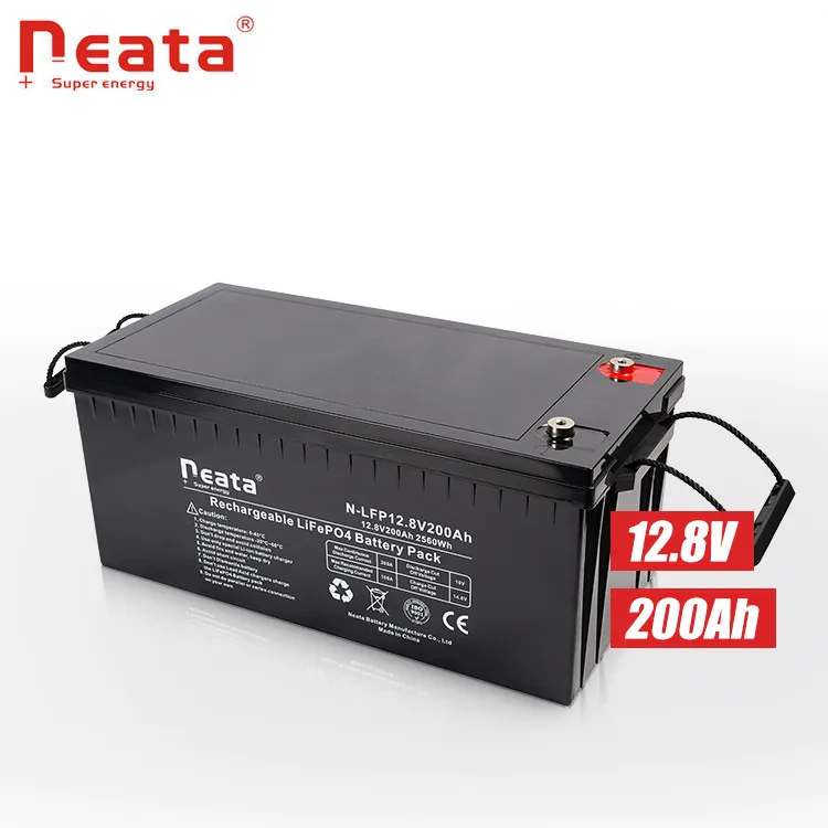 Batterie Lithium 12V 200Ah Energy Storage Rechargeable Lifepo4 Baterai Penyimpanan Energi