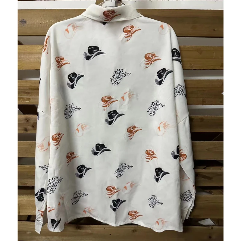 Southern Country Girl Button Down Shirt Custom Womens Nylon Tops Long Sleeve Allover Cowboy Hats Print Nylon Apparel Shirts