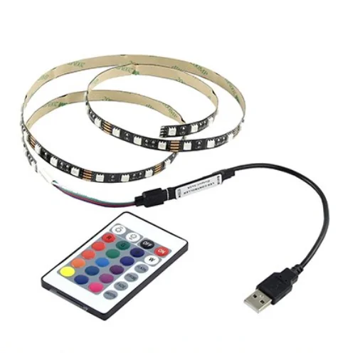 Waterproof RGB Multi-color 30LEDs/m  5V 3M Led Strip Light TV bias Back light