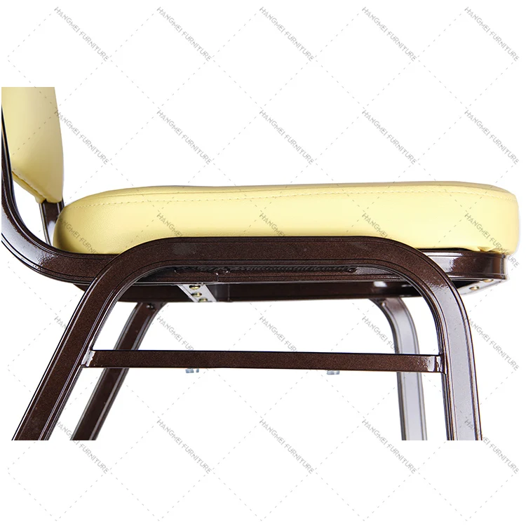 Foshan Hangmei wholesale banquet chair stackable metal hotel chair restaurant chair