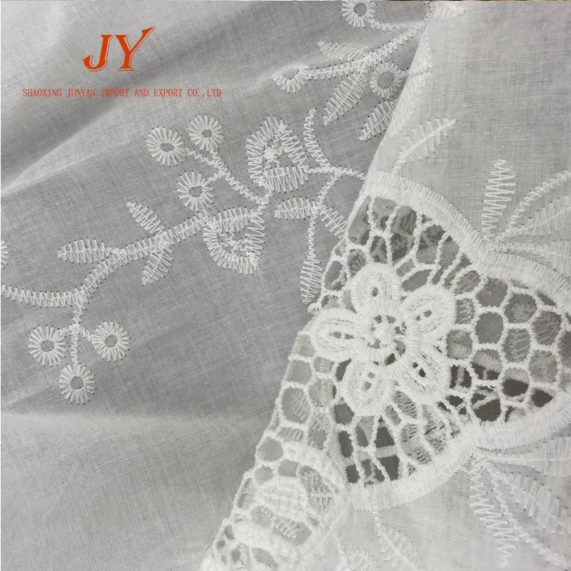 customized design service available small moq 100% Eco Friendly embroidery flowers cotton for sale in dubai