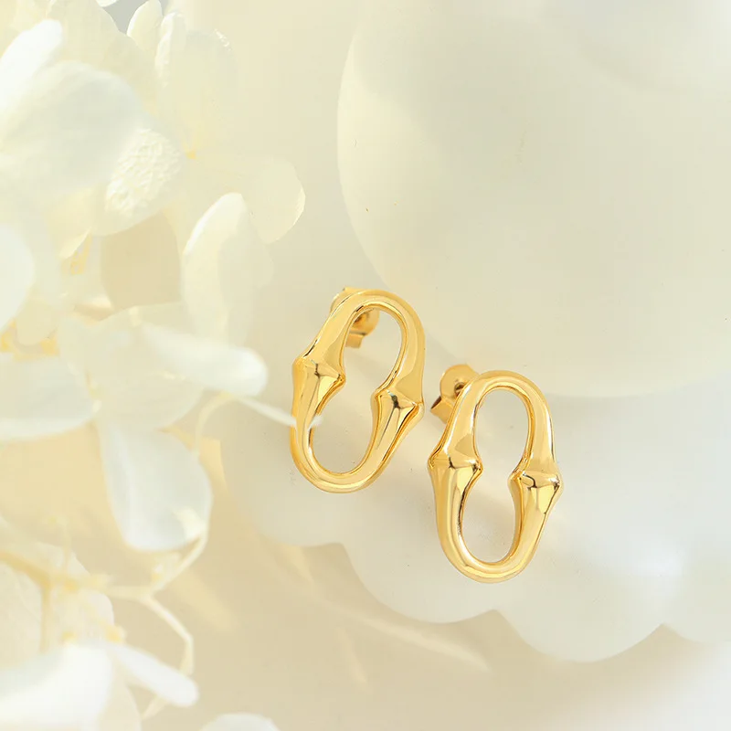 High Quality Oval Horseshoe Shaped Earrings Design Personalized Fashion Earrings For Women