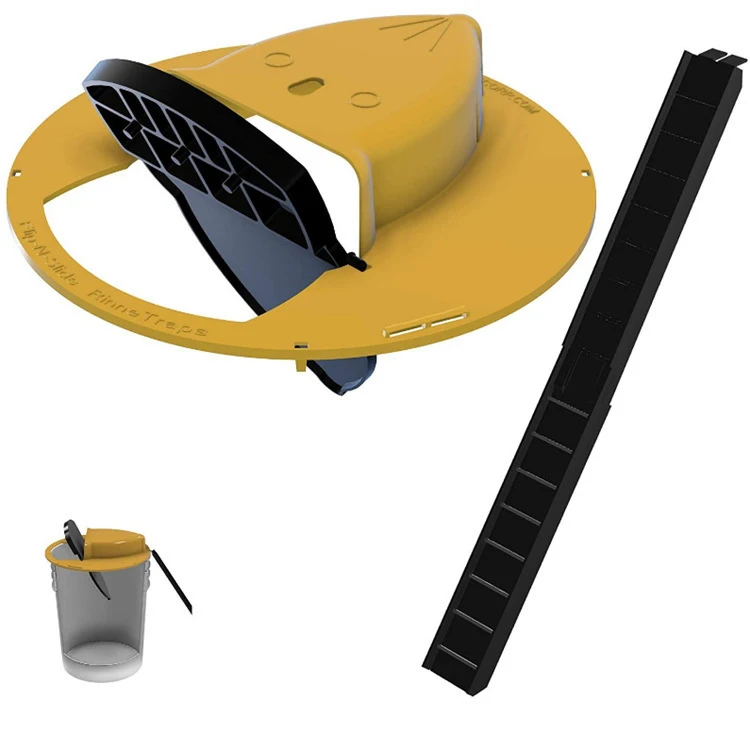 New Product Mice Trap Humane Auto Reset Mousetrap Flipped n Slide Bucket Lid Mouse Rat for Indoor