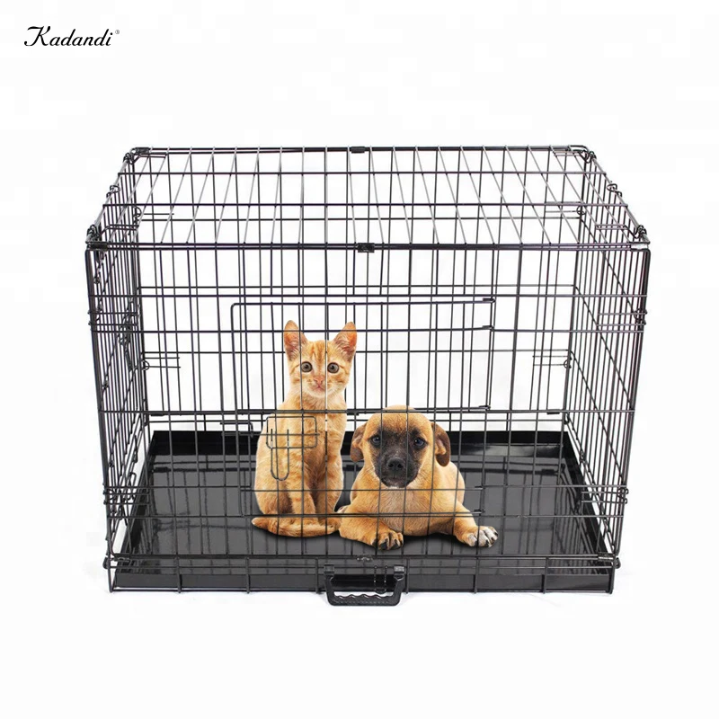 Manufacturer heavy duty iron 18/24/30/36/42/48 inch para perros jaula indoor dog kennels cages for animals