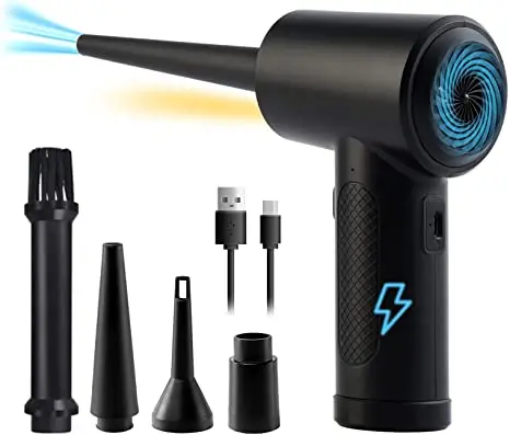 Reusable Dust Debris Destroyer Computers Cordless Can Vacuum Electric Cans Compressed Air Duster Portable