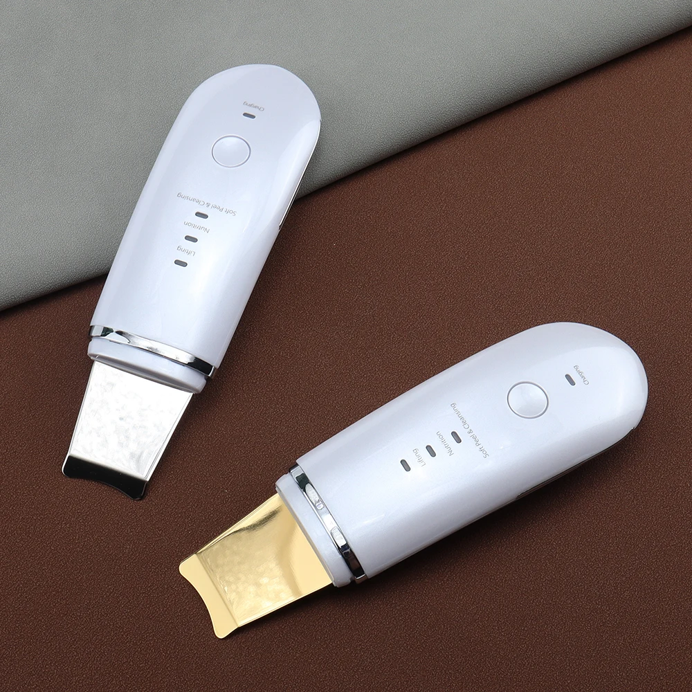 Factory Wholesale Home Use Beauty Equipment Ultrasonic Rubber Peeler Skin Scrubber Technology Deep Cleaning