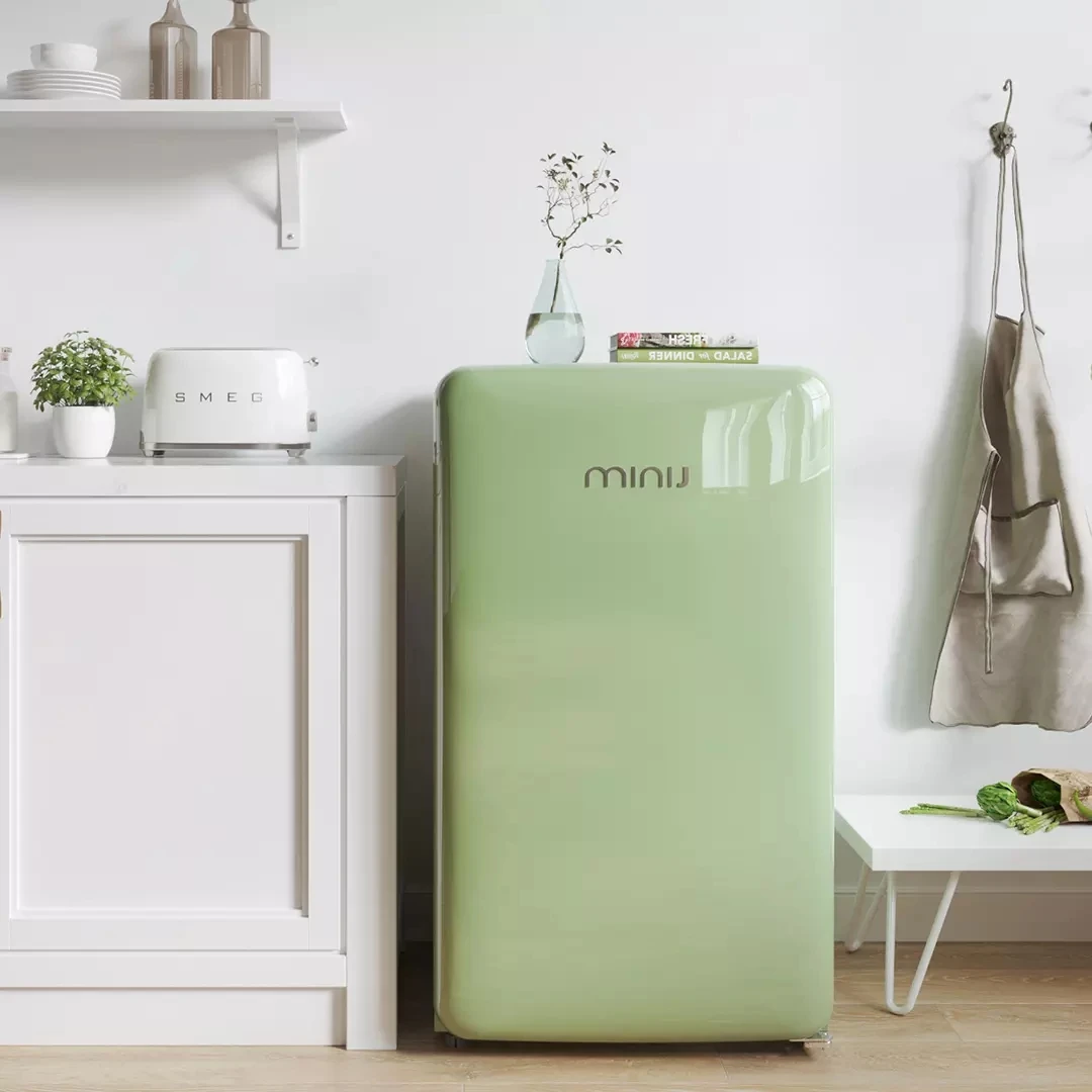 Мини-холодильник XIAOMI YOUPIN xiaoji в ретро стиле 121L до 18 градусов Цельсия холодильная камера