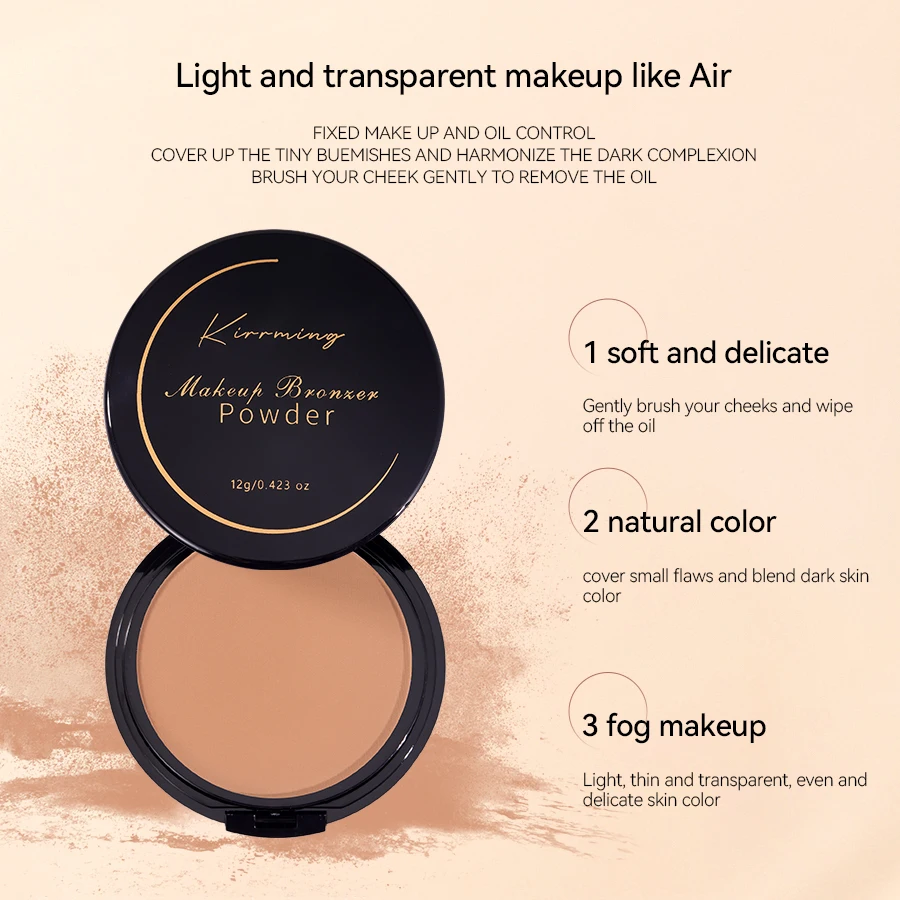 Factory Kirrming Face Makeup 12g Contouring Bronzer Powder 4 Colors High Pigment Waterproof Long Lasting Matte Setting Powder