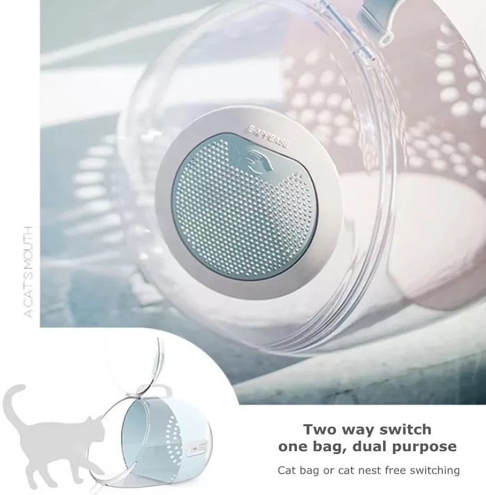 Cat Bag Breathable Transparent Portable Pet Cat Carries House Bag Outdoor Travel Handbag Space Capsule Pet Backpack Capsule