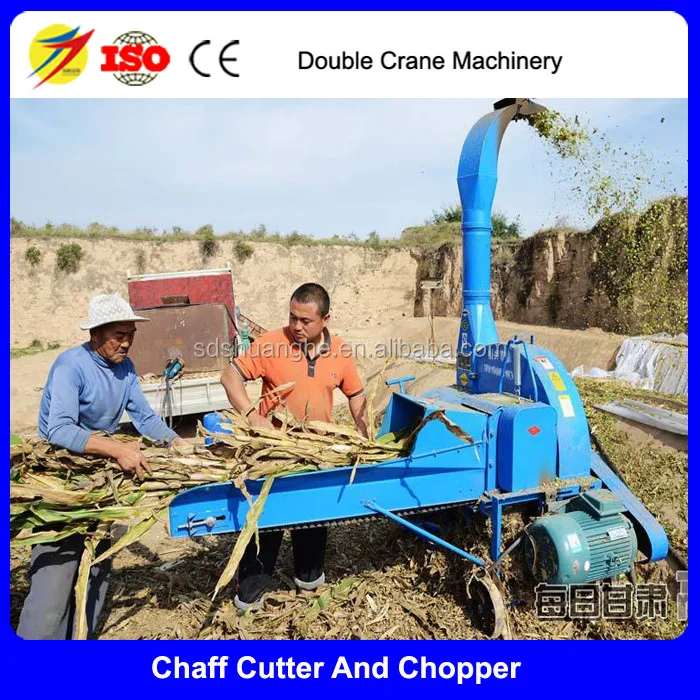 Cow Sheep Paddy Straw Cutting Machine Hay Corn Maize Silage Grass Chopper Machine Animal Feed Processing Machines Chaff Cutter