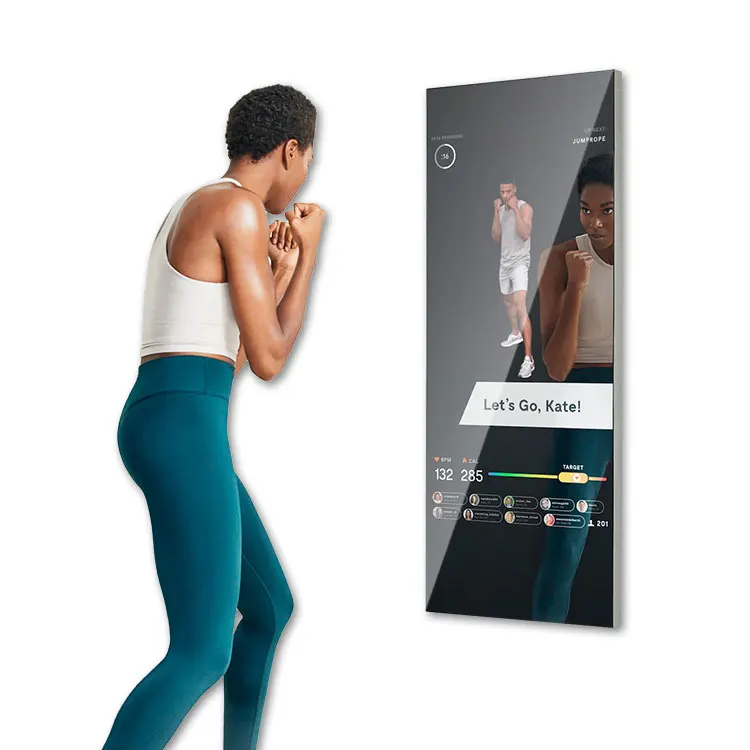 FaGym  Virtual Magic Mirror Touch Screen Fitness Smart Interactive Wall Mount