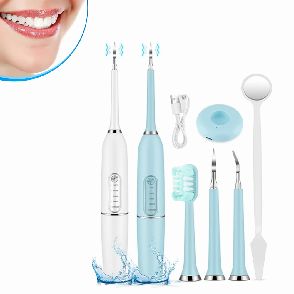 Portable Electric Tooth Stains Tartar Removal Tool Sonic Dental Scaler Teeth Whitening Tooth Calculus Remover