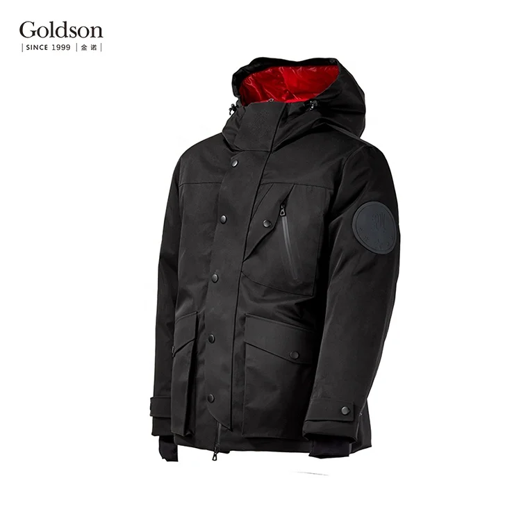 Canada outdoor seamless warm goose down coat men quilted thick down jacket