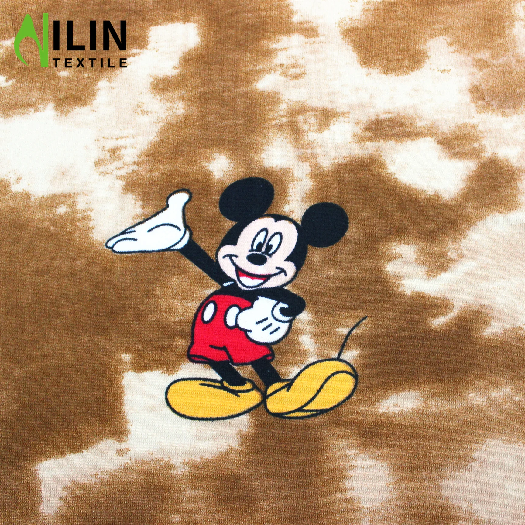 Двусторонняя ткань с принтом DTY brush