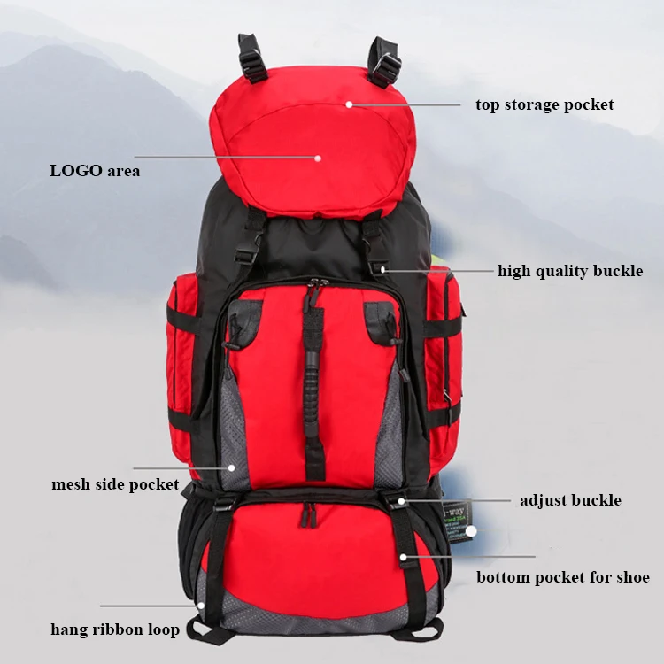 90 liter camping bag water proof outdoor sports travel camping mountain backpack for men