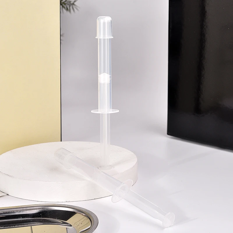 Free Sample 5ml 0.17oz Women Injector Gel Tube Skincare Container Syringe Bottle With Rear Push Type