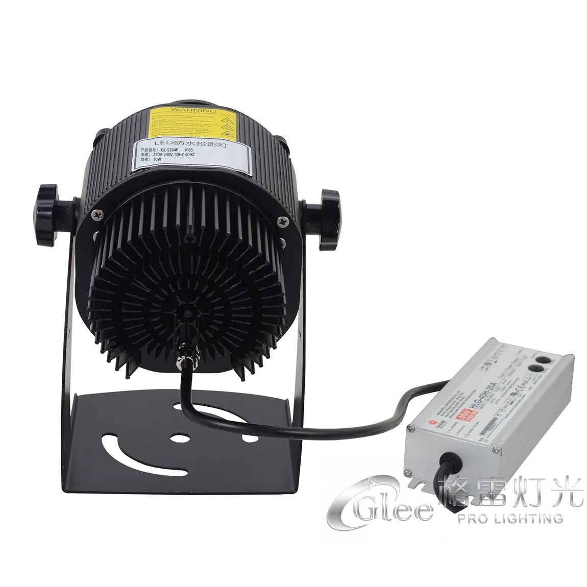 
GLEE 30W Exterior Outdoor Waterproof IP65 LED Rotary Gobo Logo Project Projection Profile Spot Projector 
