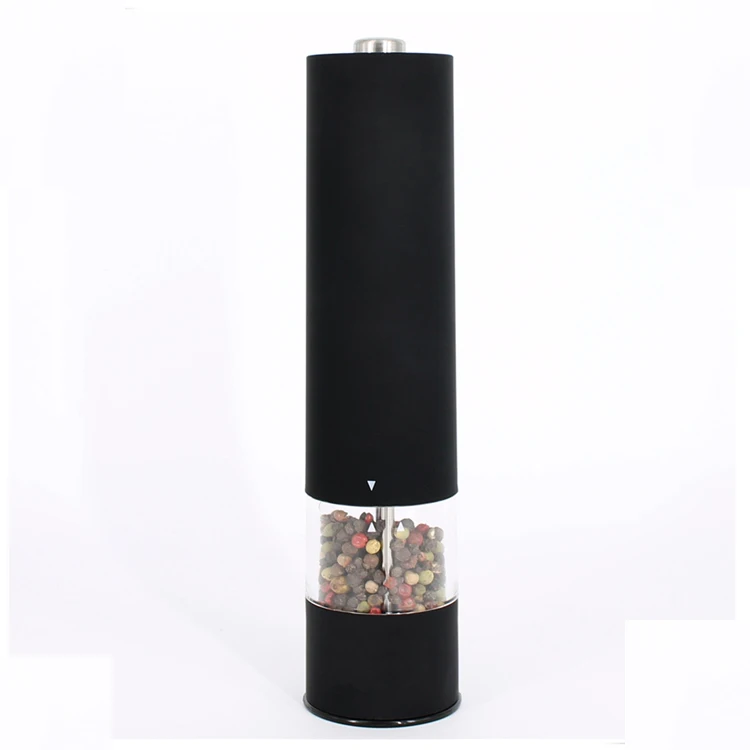Custom Colorful Adjustable Ceramic Core Stainless Steel Electric Spice Salt And Pepper Grinders by Battery operated