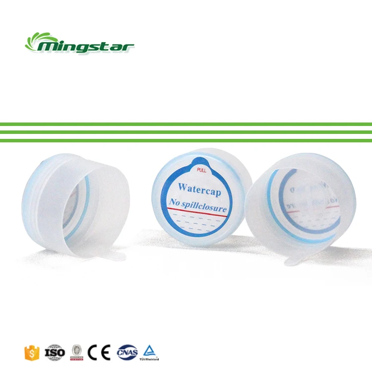 Mingstar Plastic Jar Lid Cap Cover 5 Gallon 19/20 Liter Mineral Water Bottle Caps Snap On Jug Materials Pressure Port Non-Spill