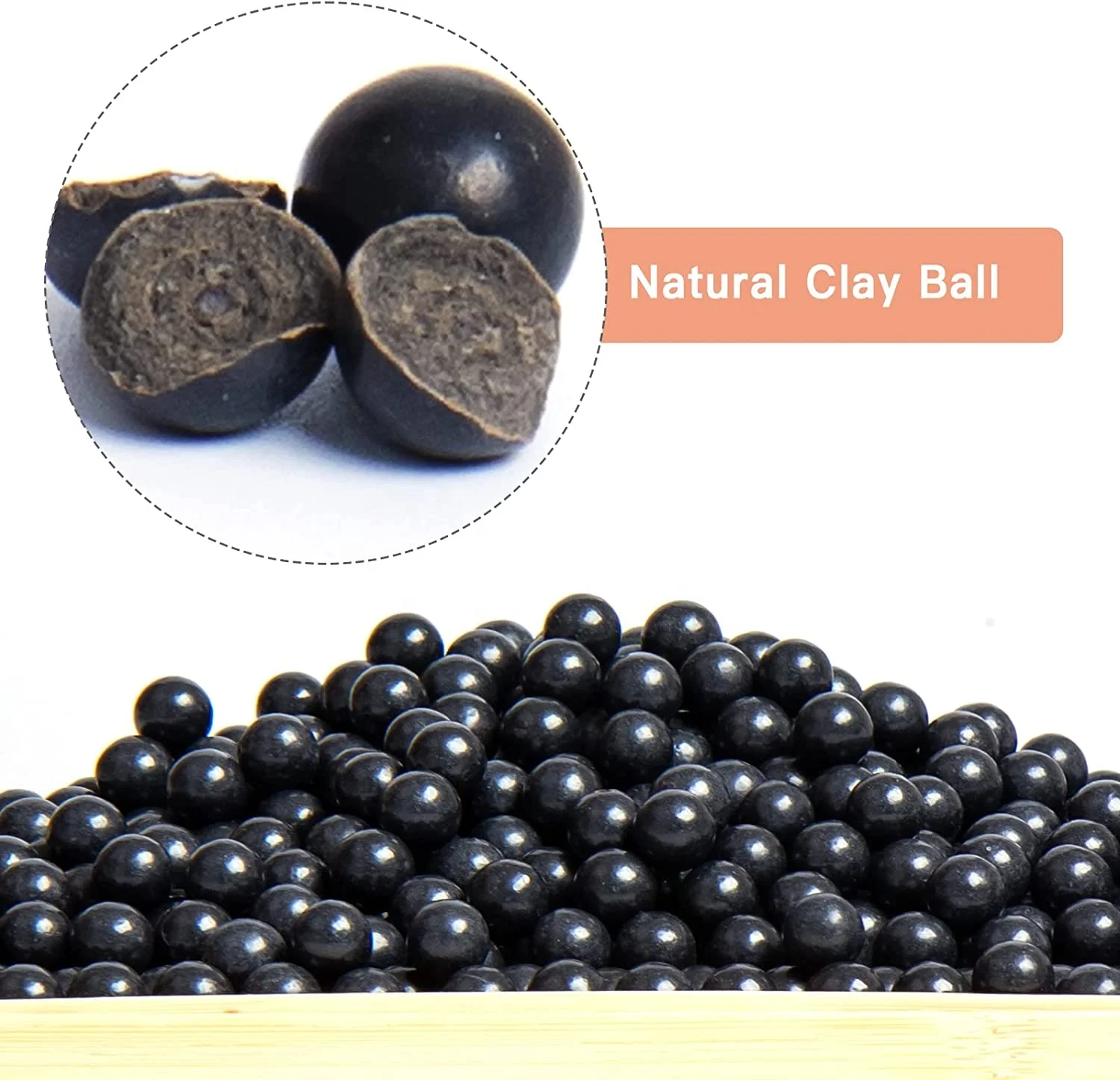 500pcs 10 -11mm Outdoors Camping Different Size Slingshot Clay Ball Biodegradable Hard Clay Ball